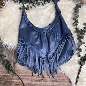 Leather boho bag